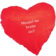 cuscino a forma di cuore personalizzato